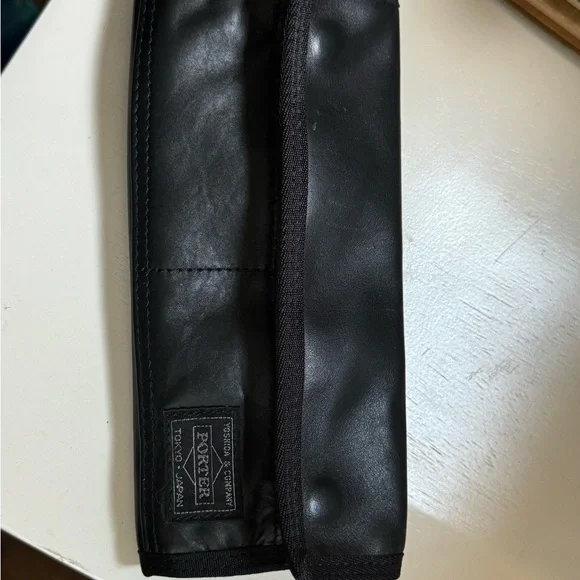 Black Supple Leather Long Wallet Porter High Quality Made In Japan NWOT New - Picture 8 of 11